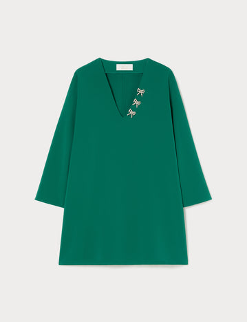 Marina Rinaldi embroidered cady tunic for woman