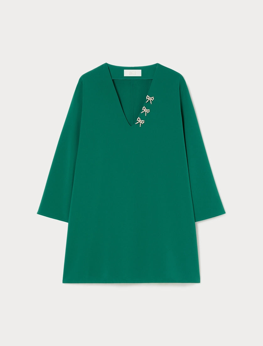 Embroidered cady tunic