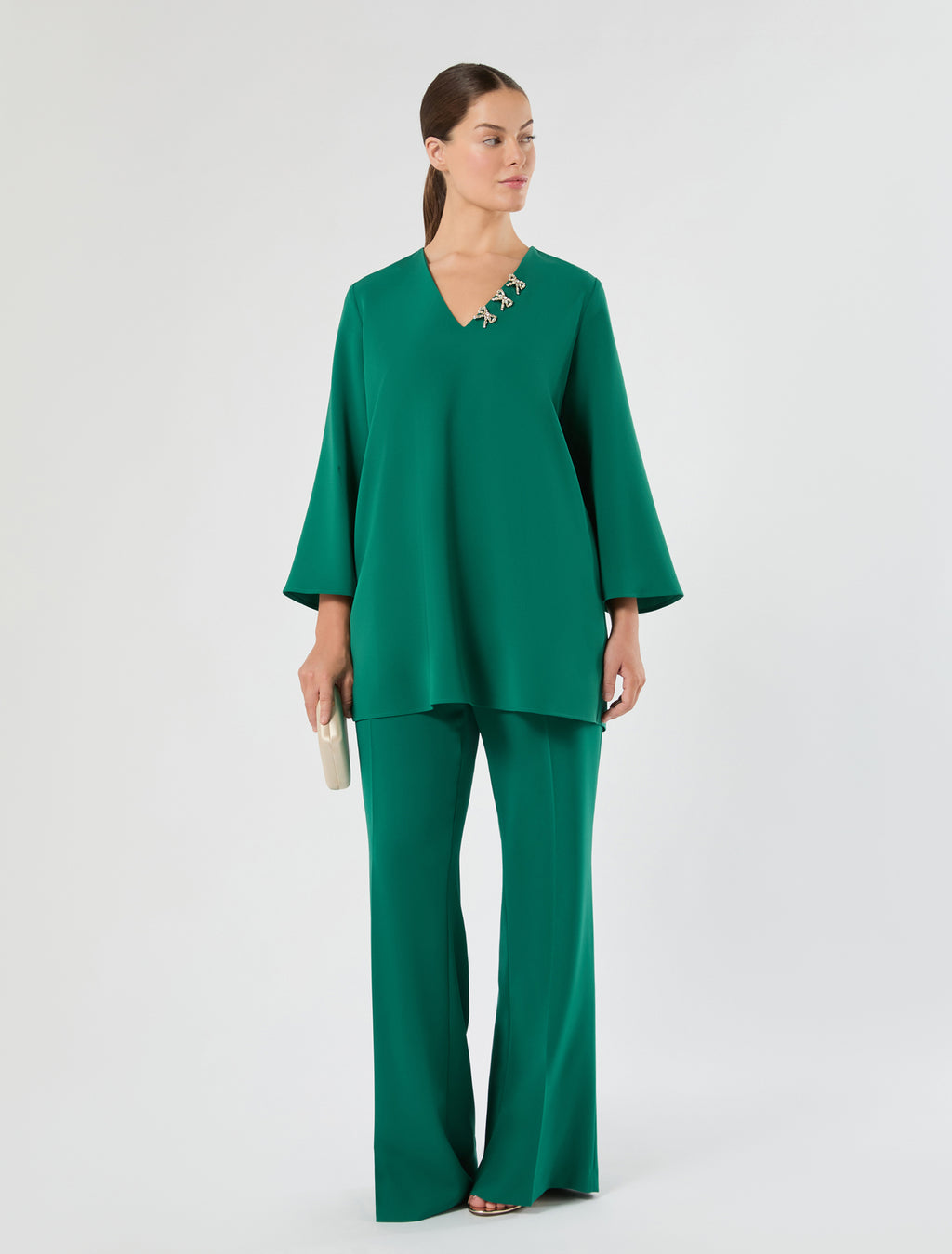 Marina Rinaldi embroidered cady tunic for woman
