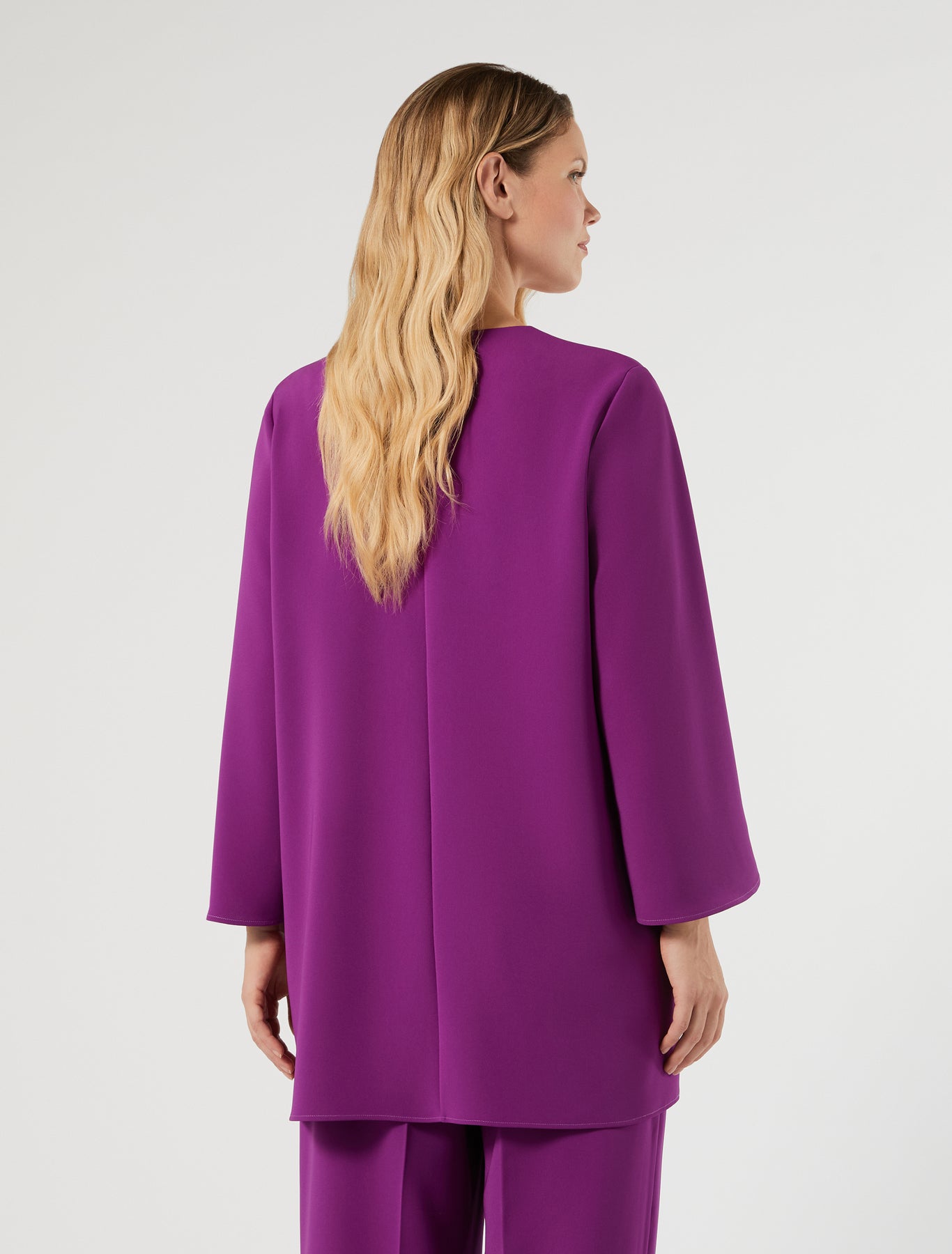 marina rinaldi embroidered cady tunic for woman
