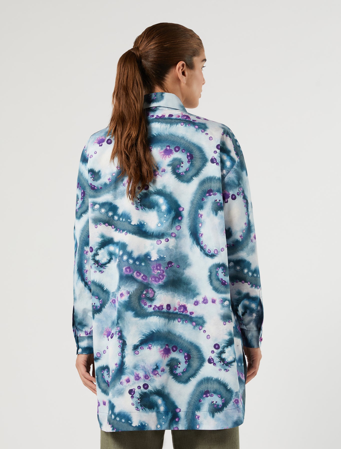 marina rinaldi cotton poplin tunic for woman