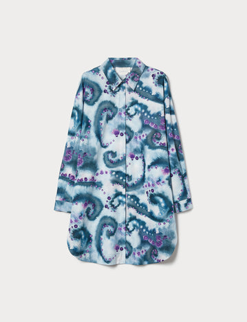 marina rinaldi cotton poplin tunic for woman