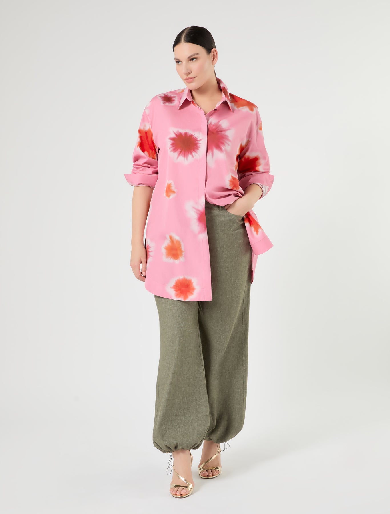 Marina Rinaldi cotton poplin tunic for woman