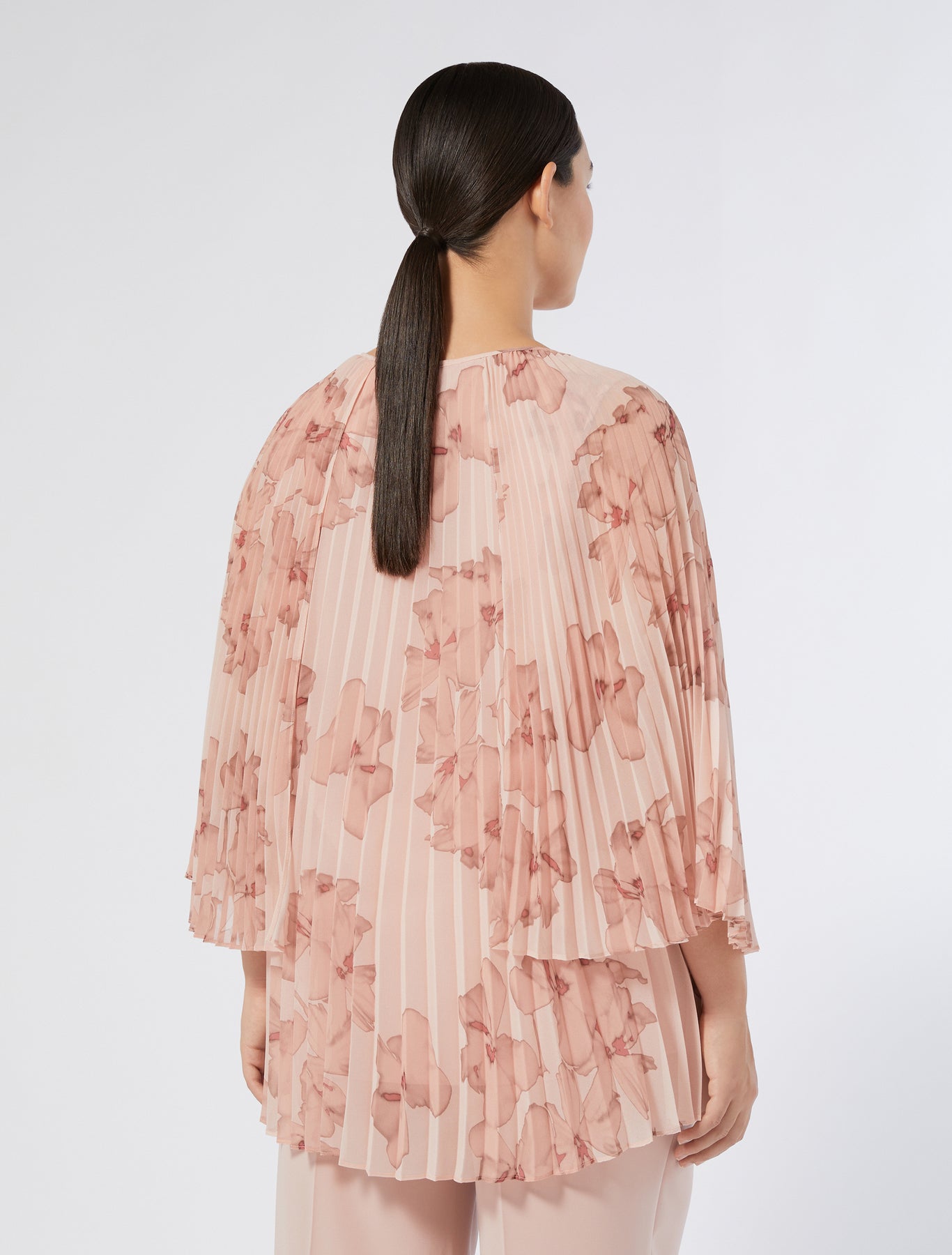 Pleated georgette tunic