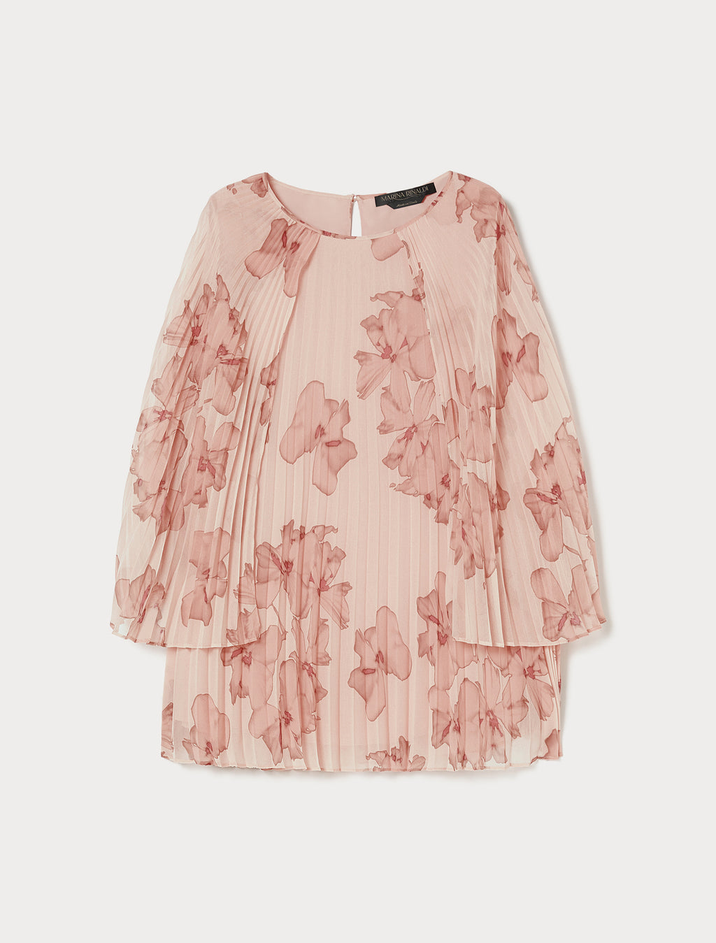 Pleated georgette tunic