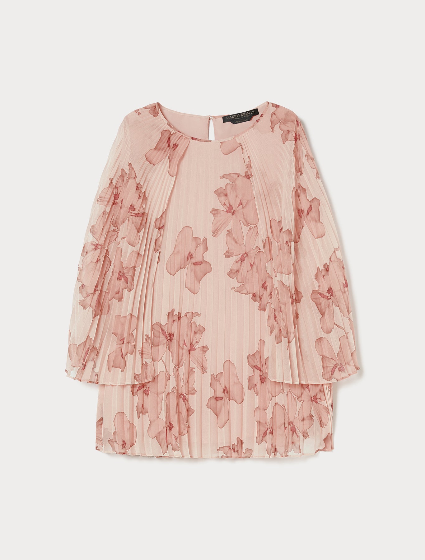 Pleated georgette tunic