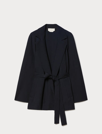 Marina Rinaldi seersucker open-front tunic for woman