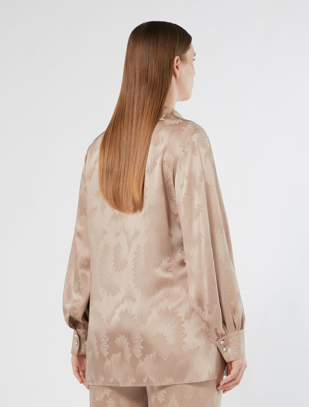 Jacquard satin shirt