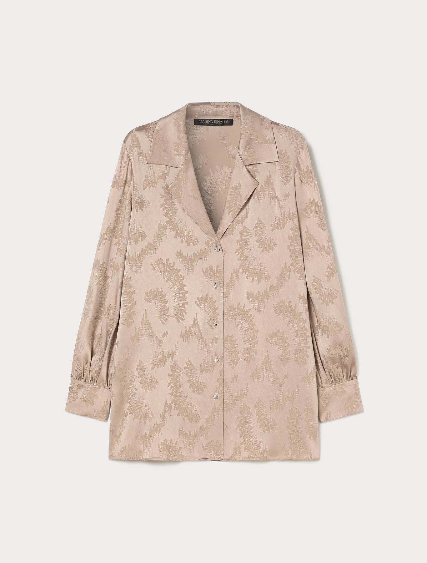 Jacquard satin shirt