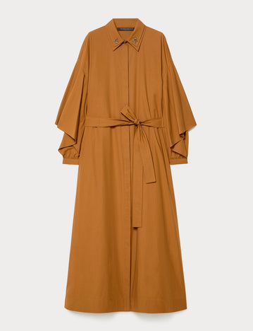 Long cotton poplin dress