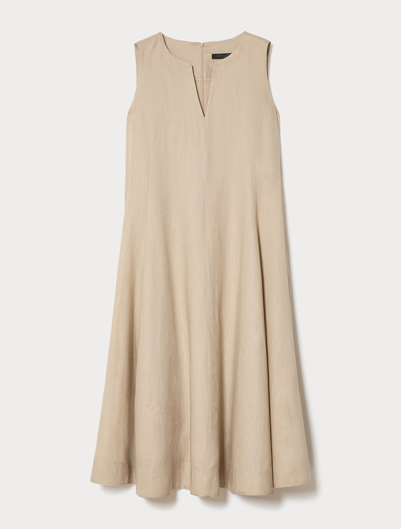 marina rinaldi linen canvas dress for woman