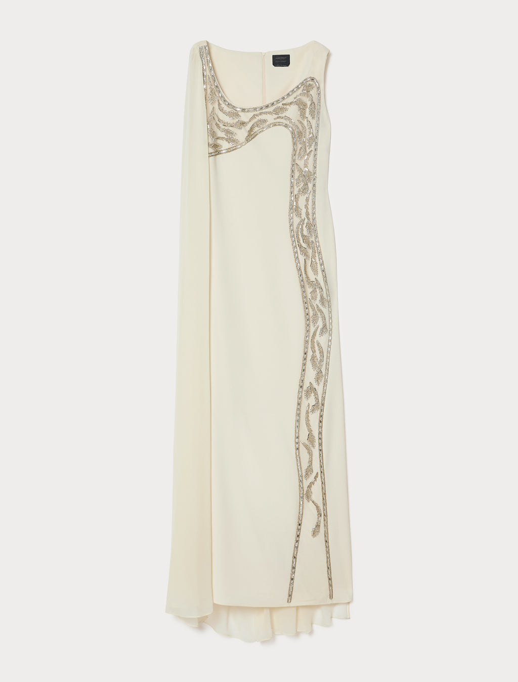 marina rinaldi embroidered cady dress for woman