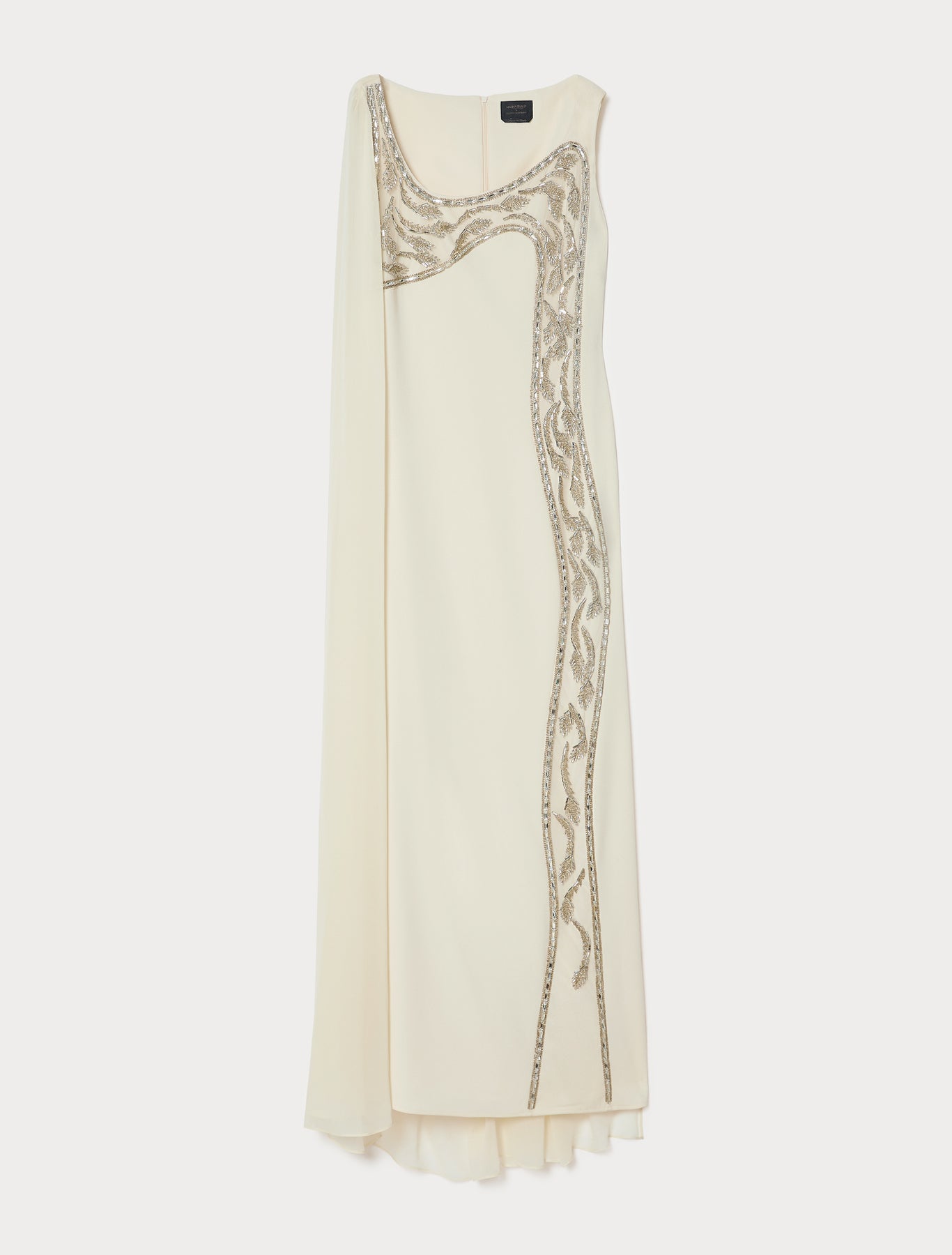 marina rinaldi embroidered cady dress for woman