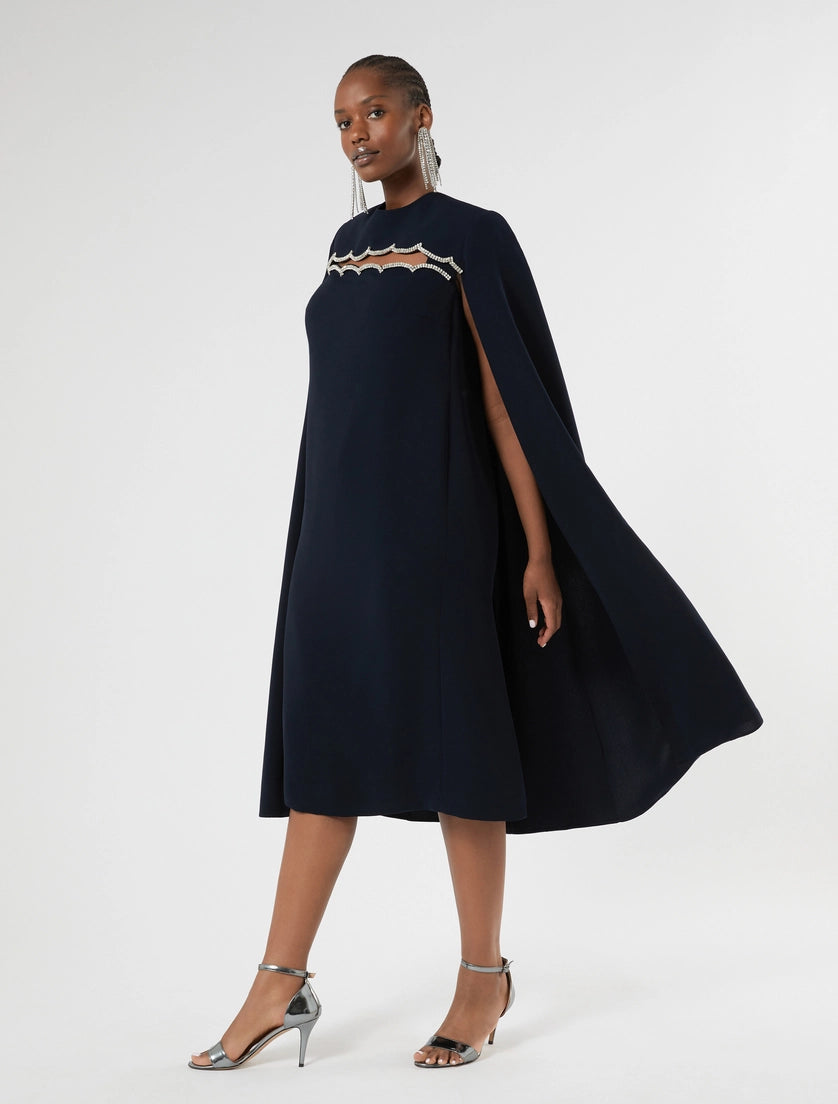 Embroidered cady dress