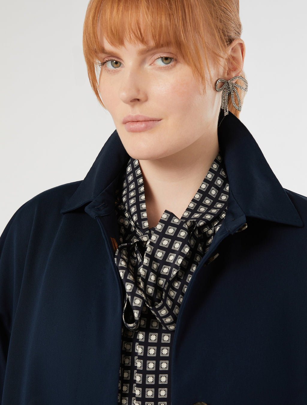 marina rinaldi silk crêpe de chine dress for woman