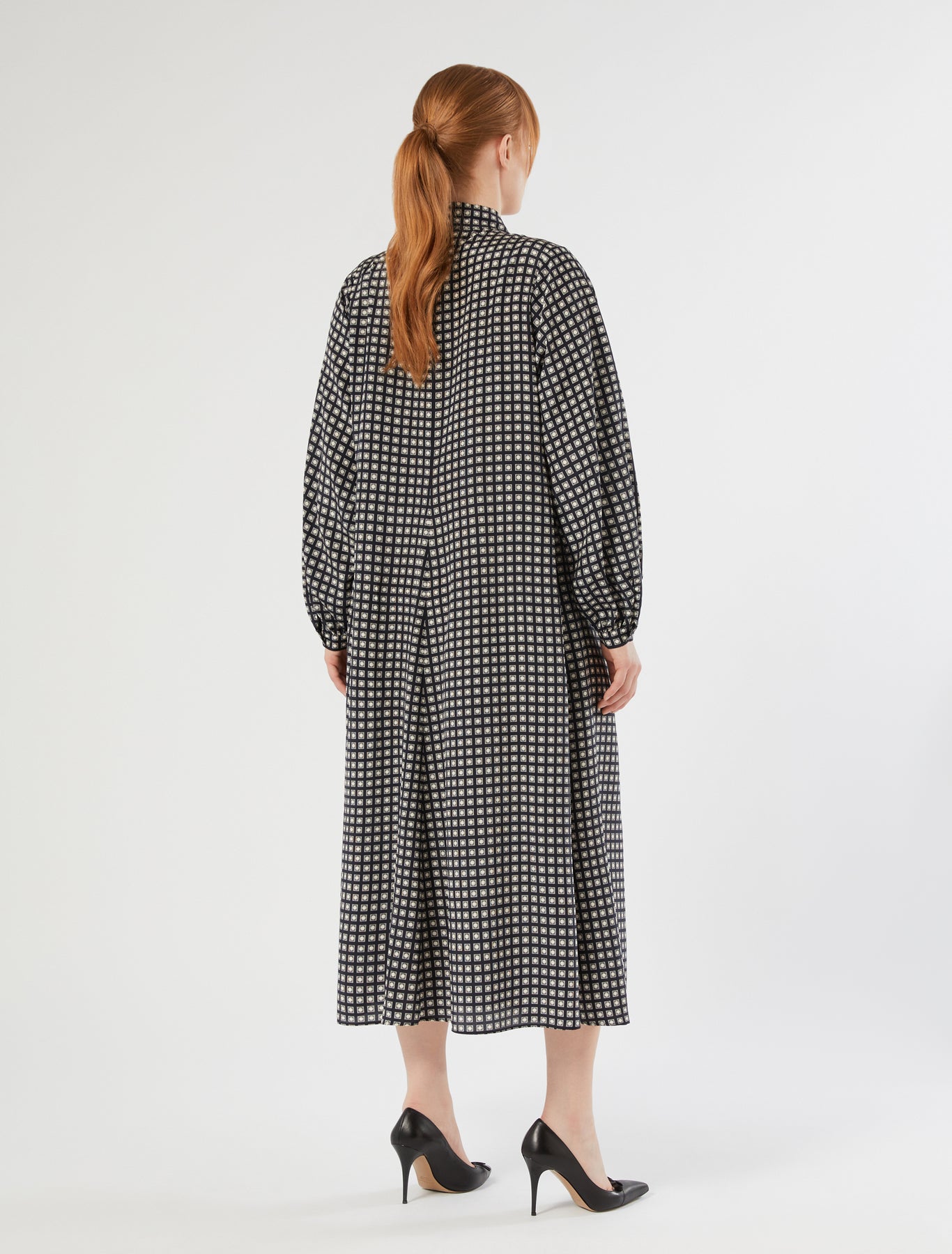 marina rinaldi silk crêpe de chine dress for woman