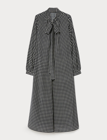 marina rinaldi silk crêpe de chine dress for woman