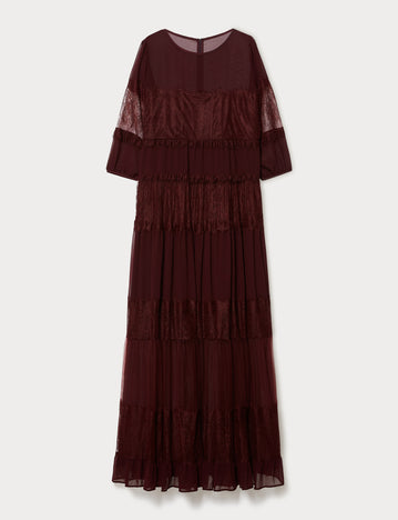 Georgette and lace dress