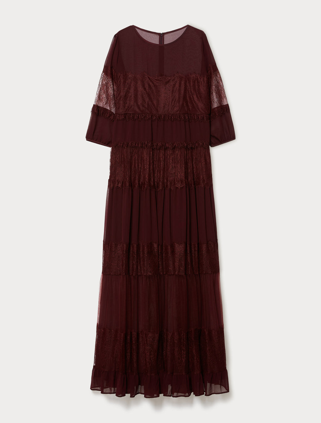 Georgette and lace dress