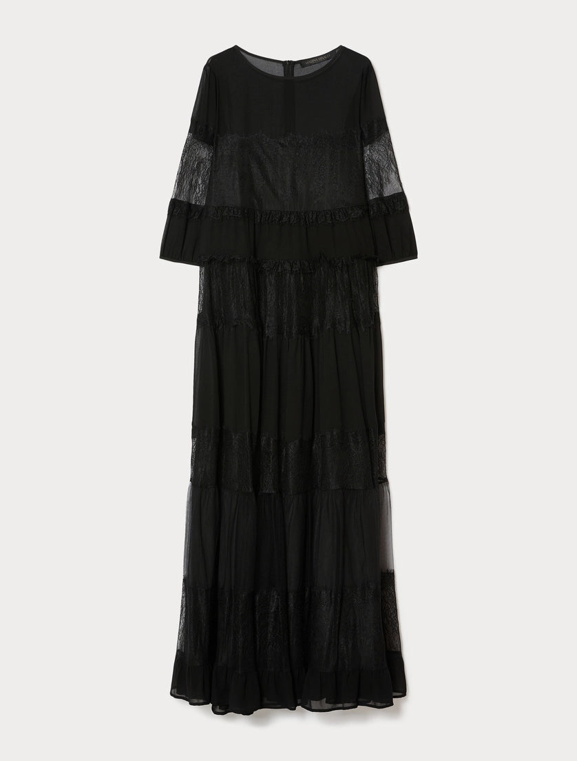 Georgette and lace dress