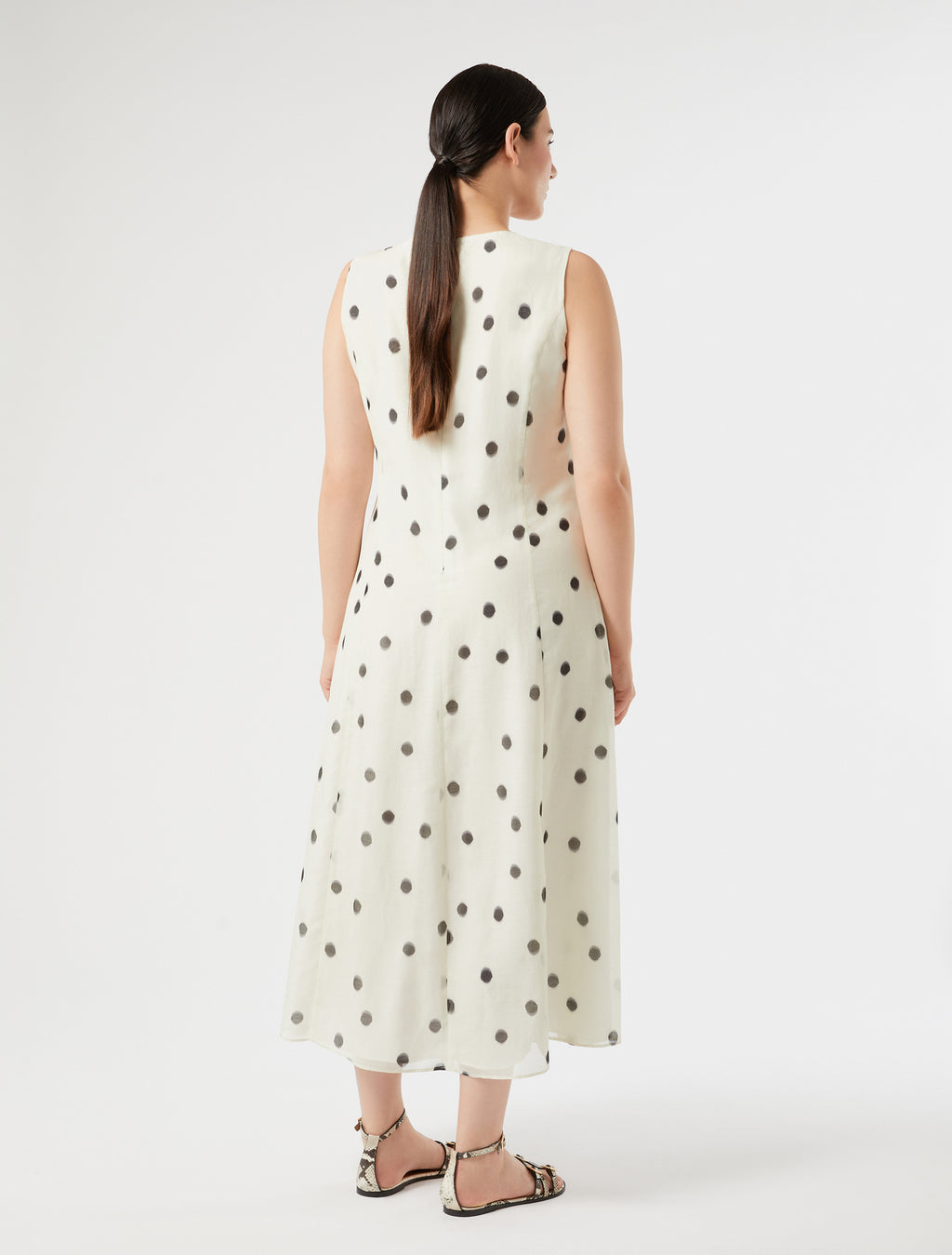 marina rinaldi silk voile dress for woman