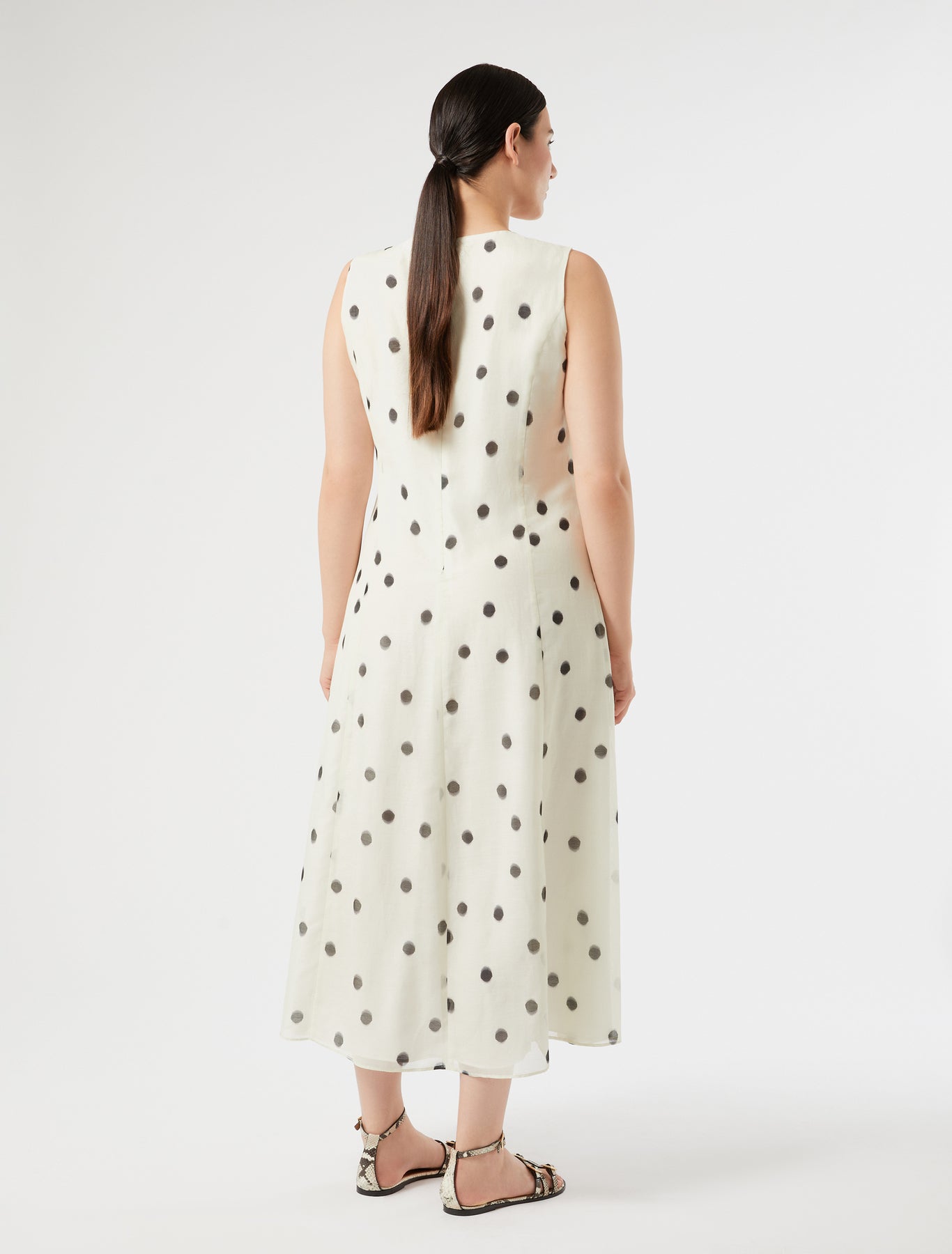 marina rinaldi silk voile dress for woman