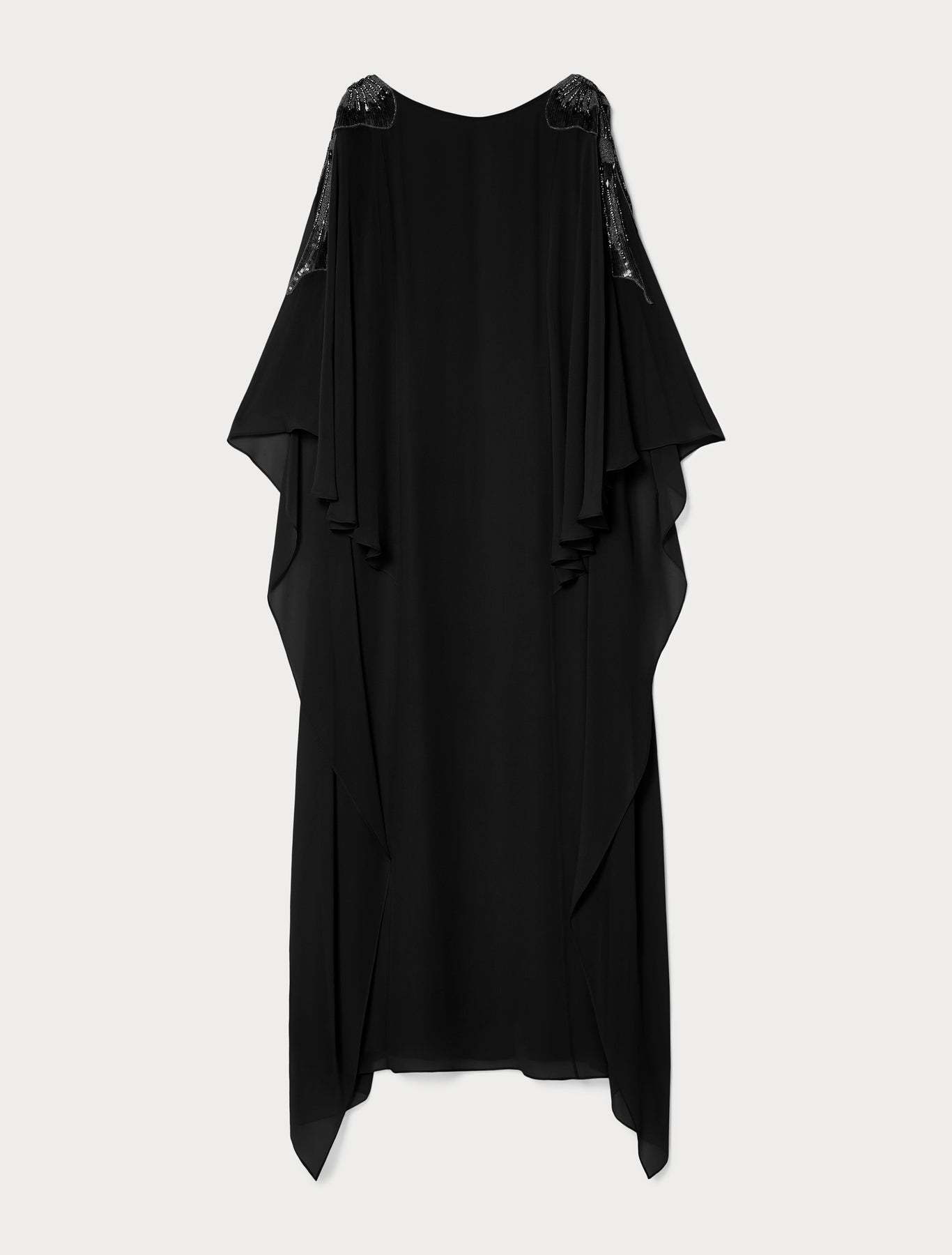 marina rinaldi embroidered silk georgette dress for woman