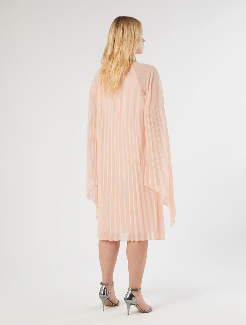 Pleated georgette dress