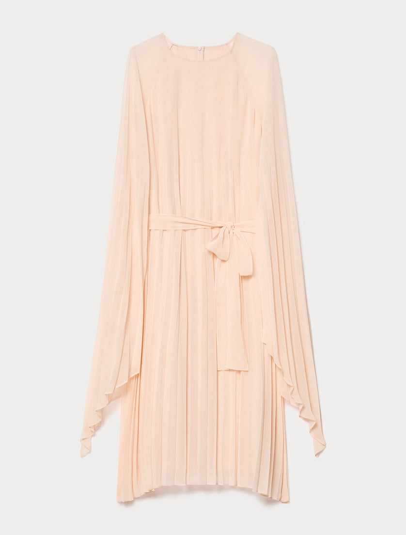 Pleated georgette dress