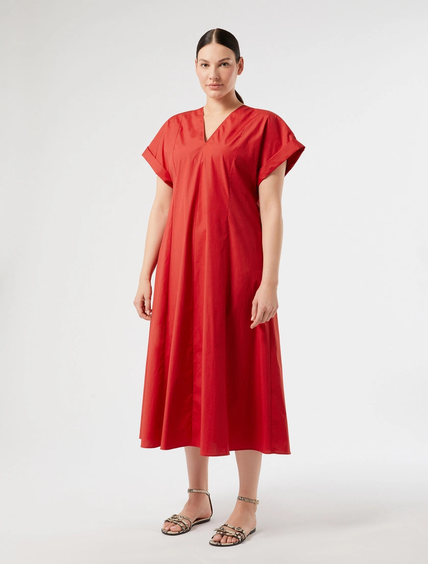 marina rinaldi cotton poplin dress for woman