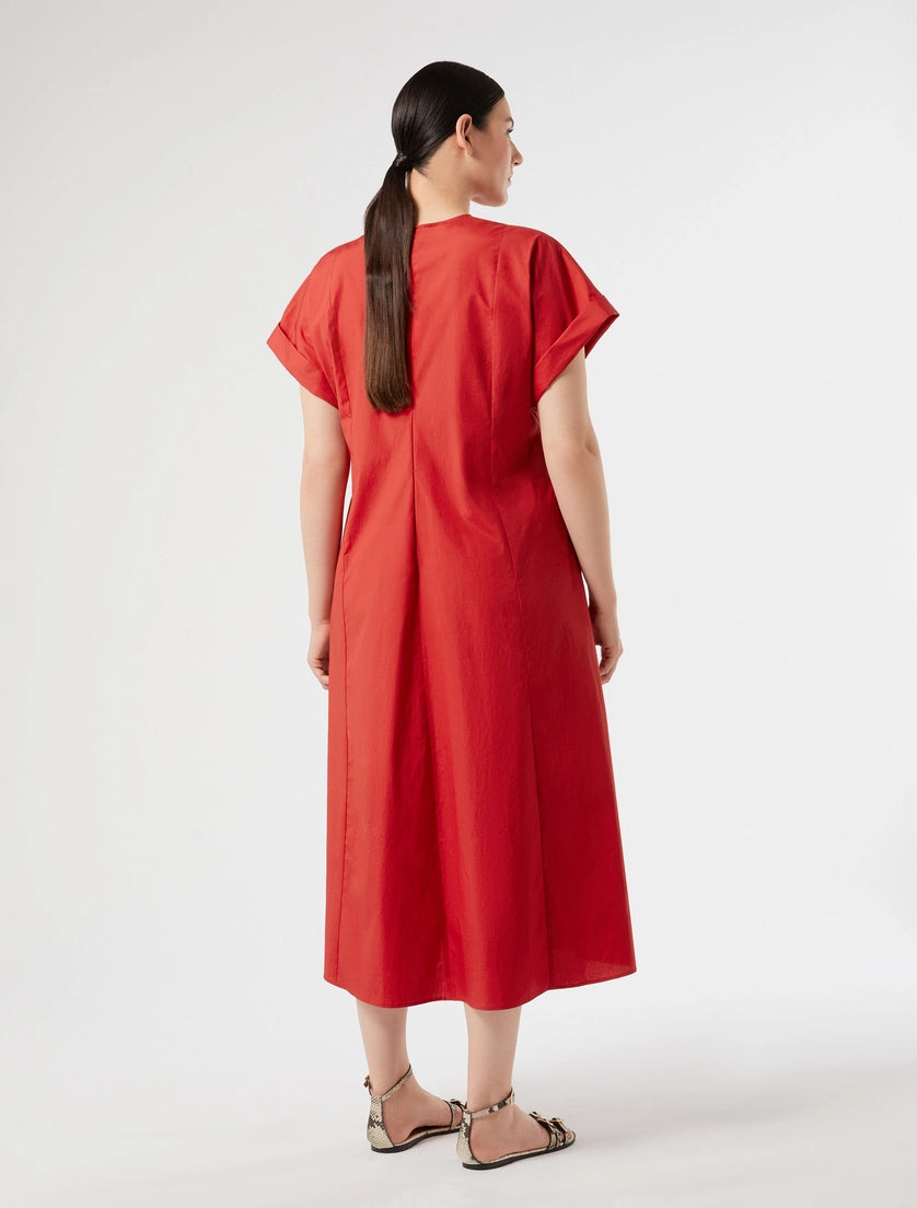 marina rinaldi cotton poplin dress for woman