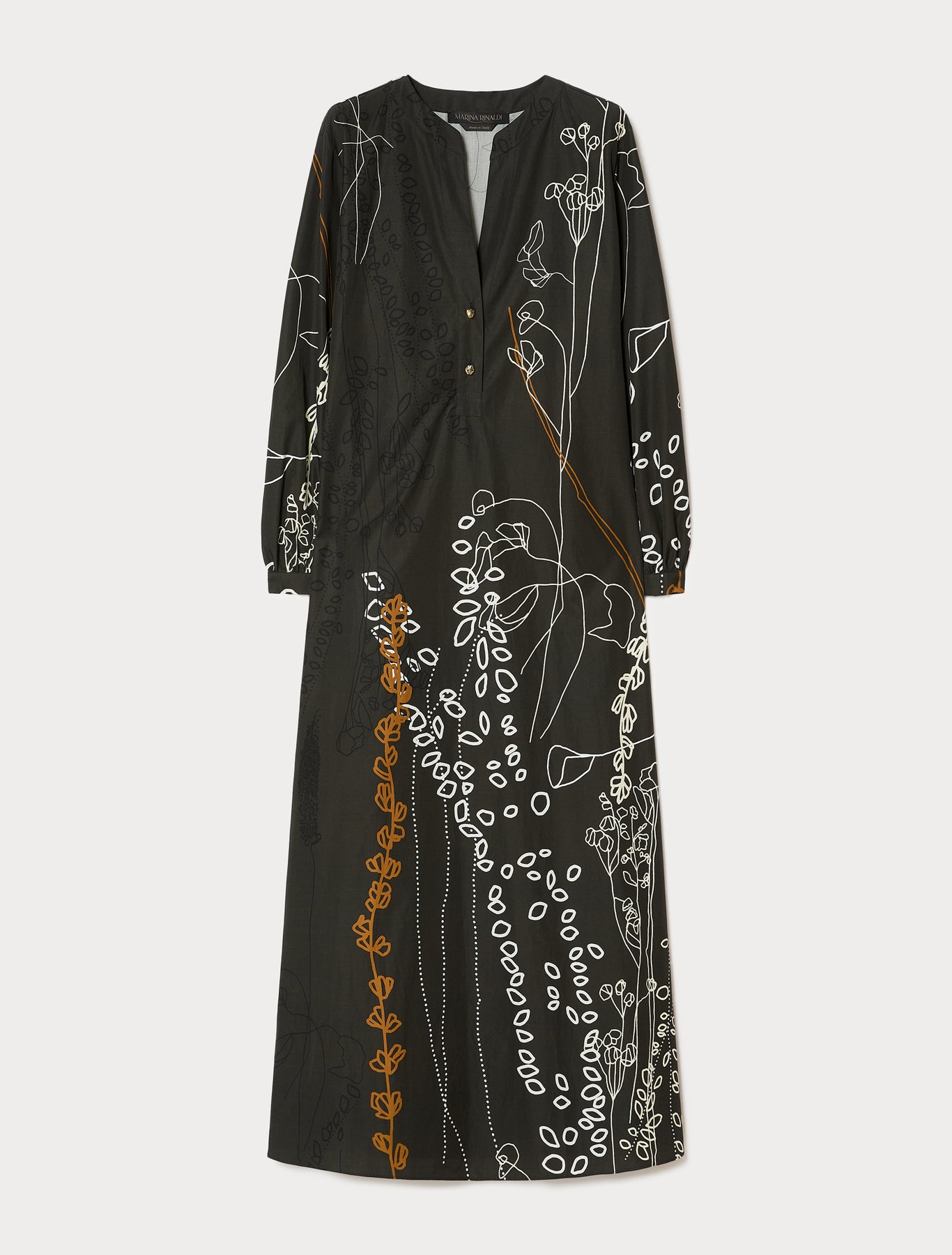 Printed poplin dress