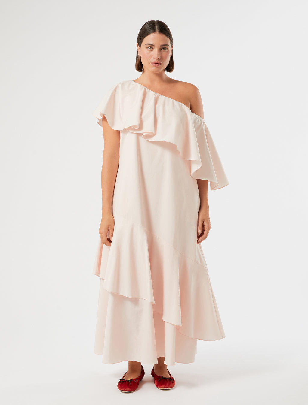 marina rinaldi cotton-poplin dress for woman