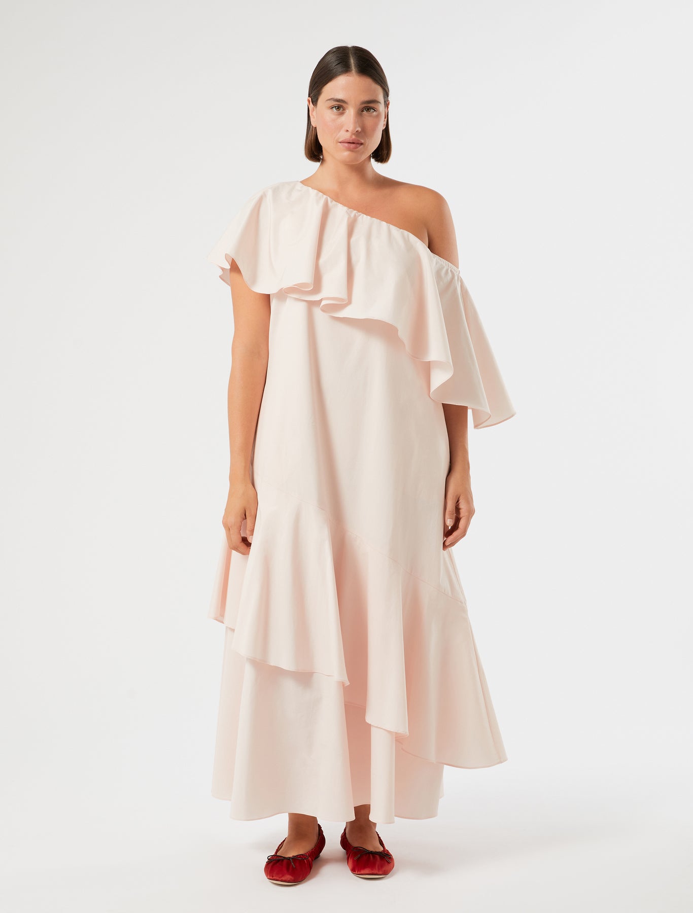 marina rinaldi cotton-poplin dress for woman