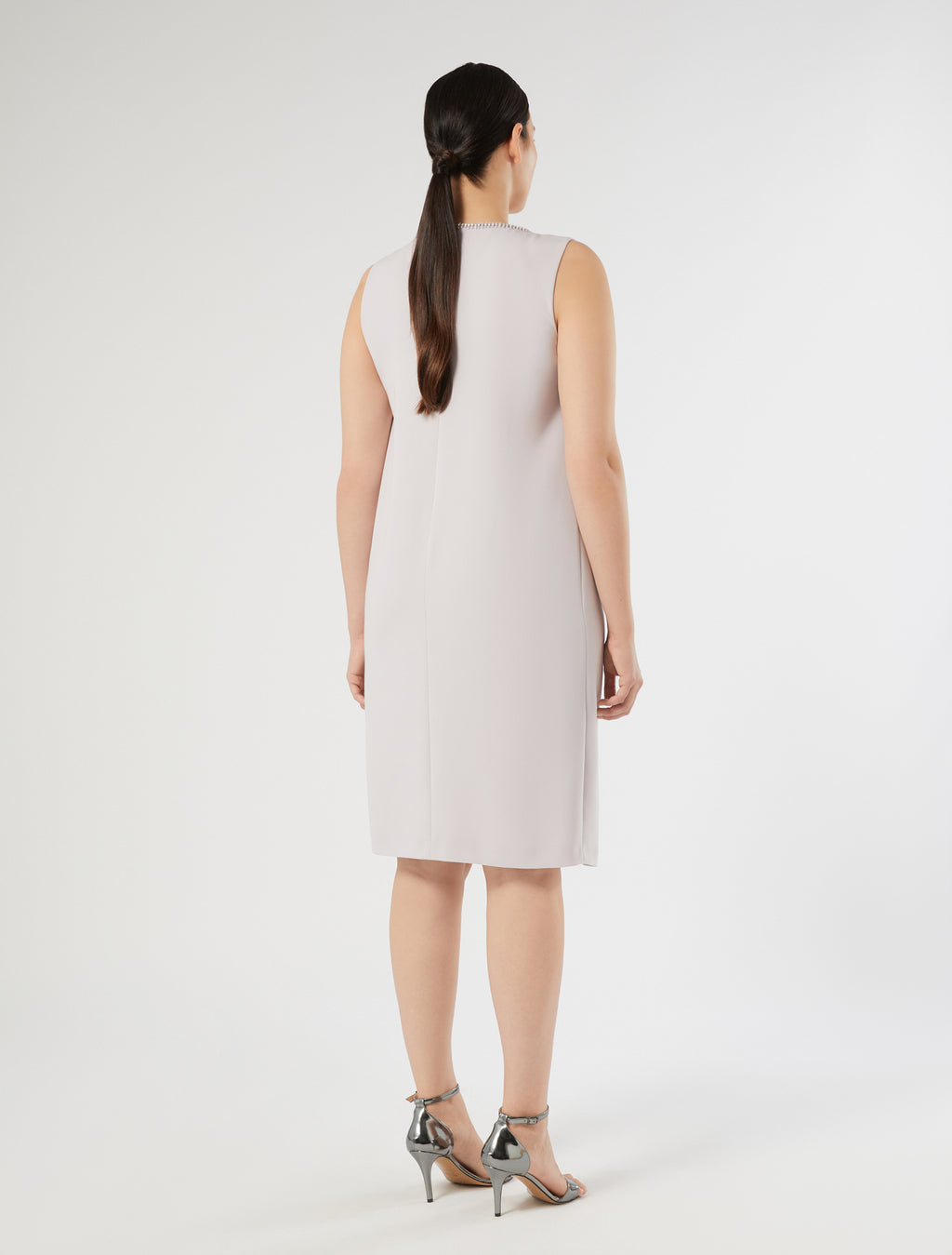 Embroidered cady dress