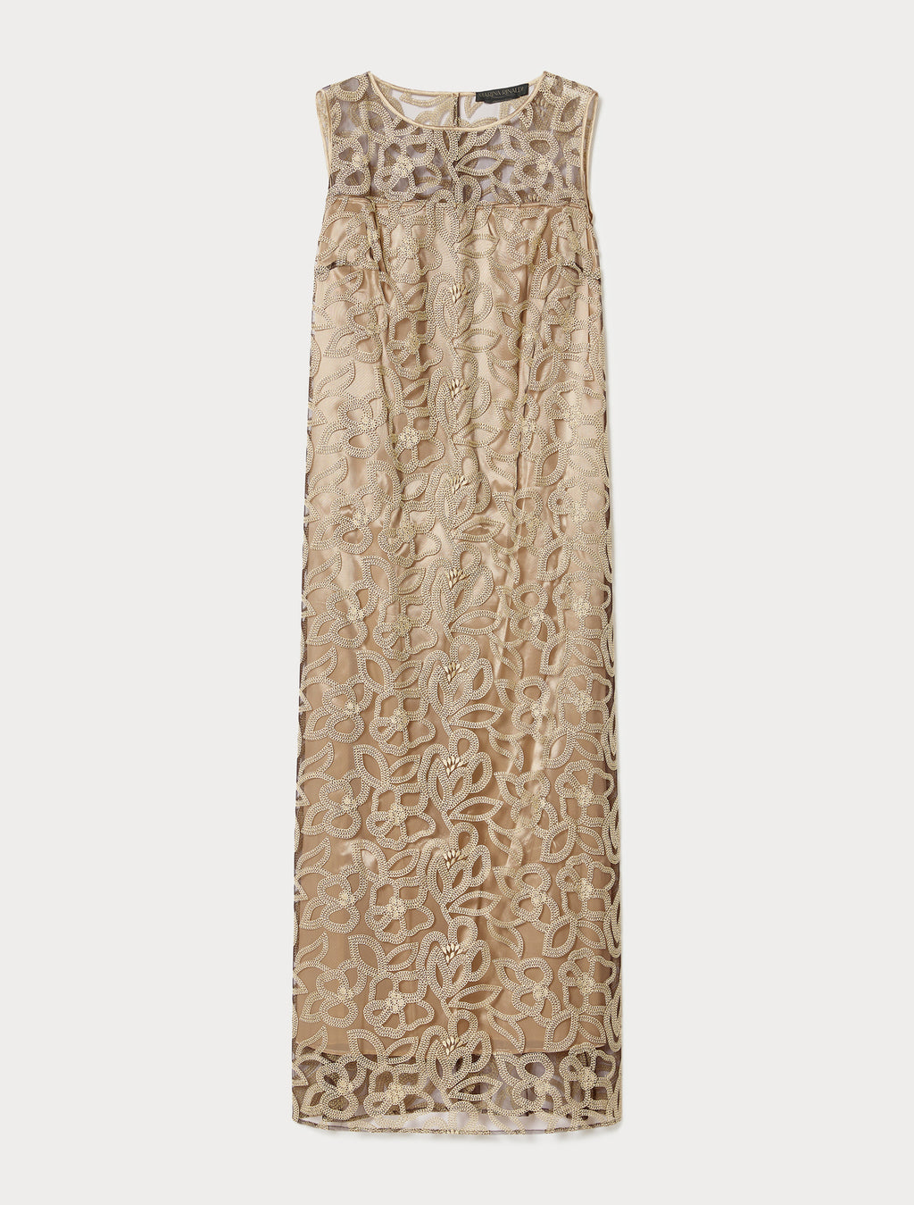 marina rinaldi embroidered tulle dress for woman