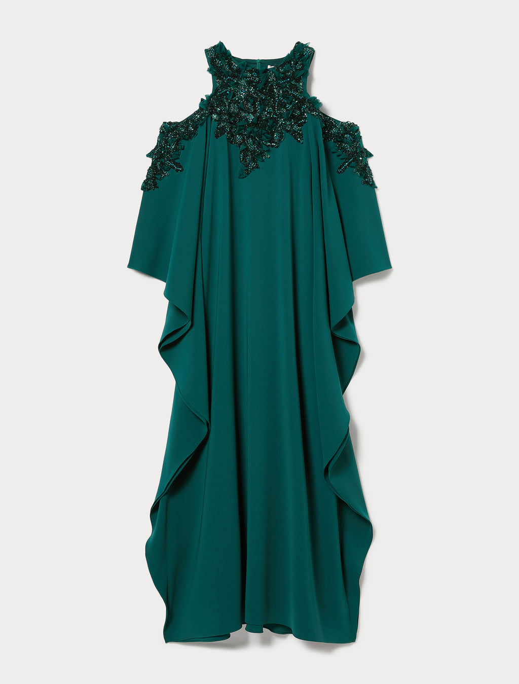 Marina Rinaldi cady caftan dress with embroidery for woman