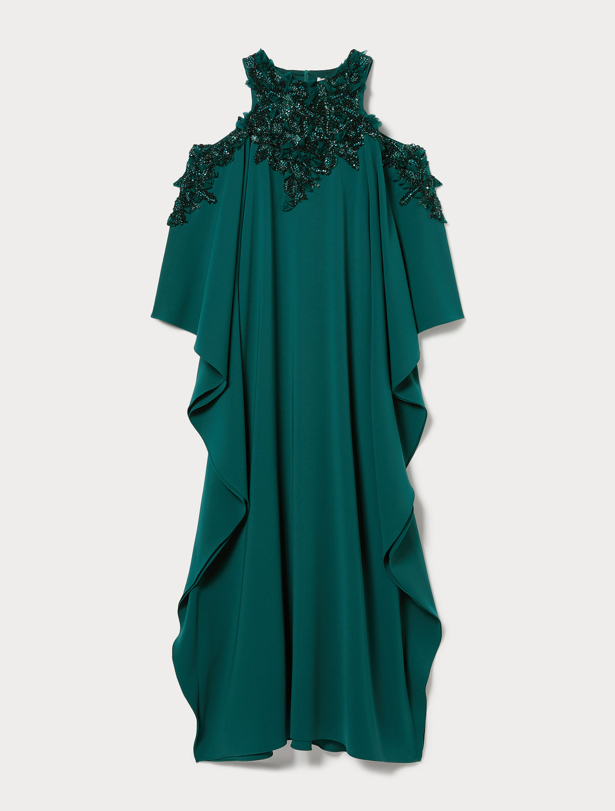 Marina Rinaldi cady caftan dress with embroidery for woman