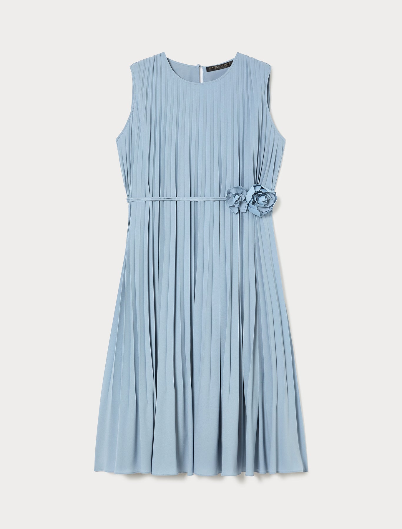 Pleated crêpe dress