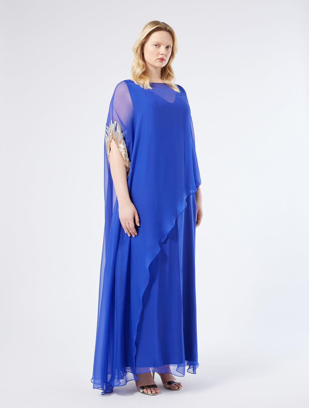 Pure silk chiffon dress
