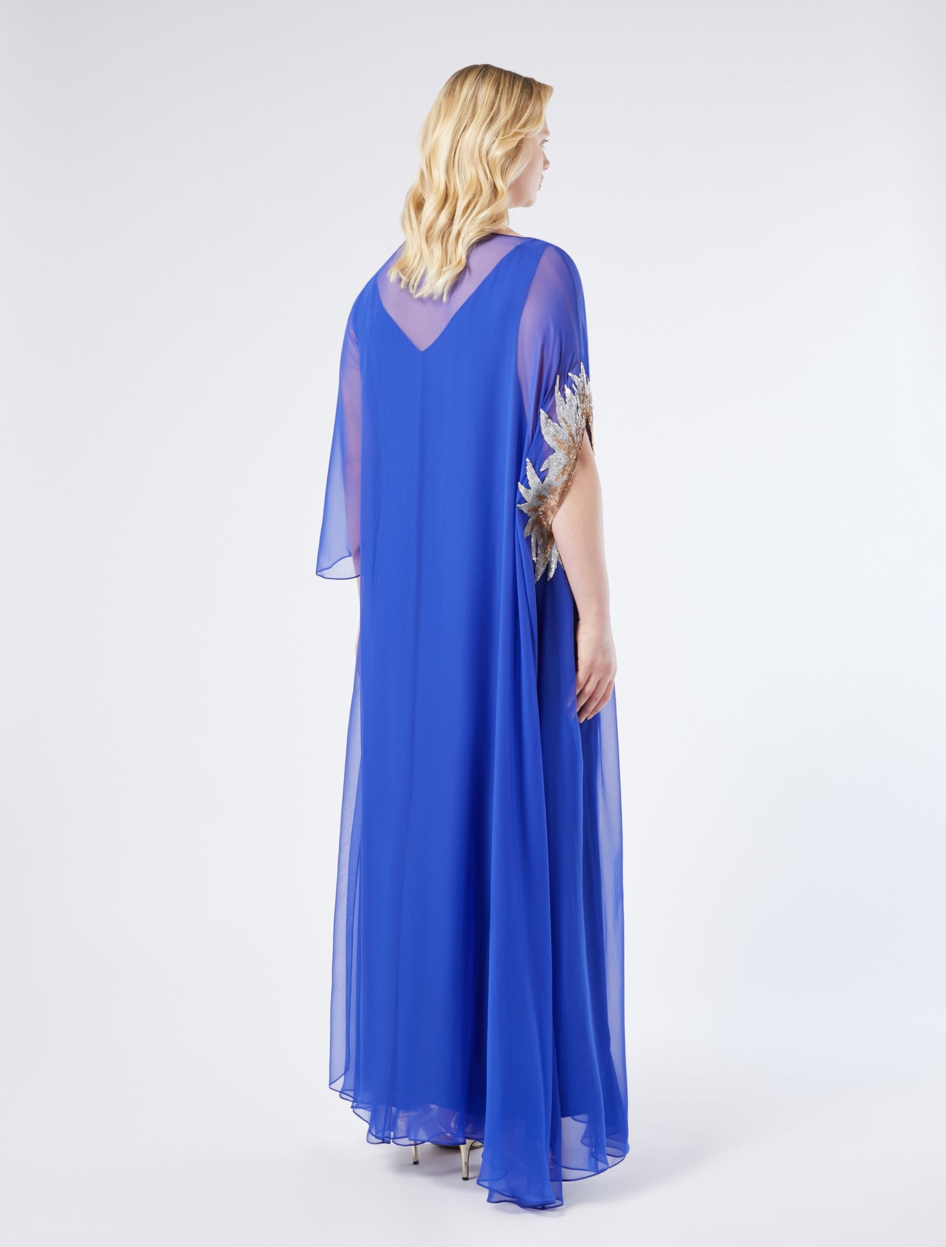 Pure silk chiffon dress
