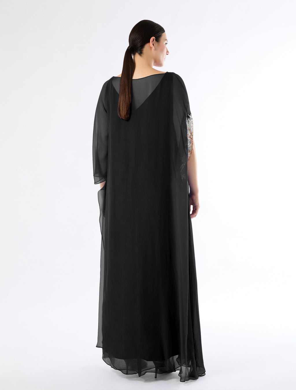 Pure silk chiffon dress