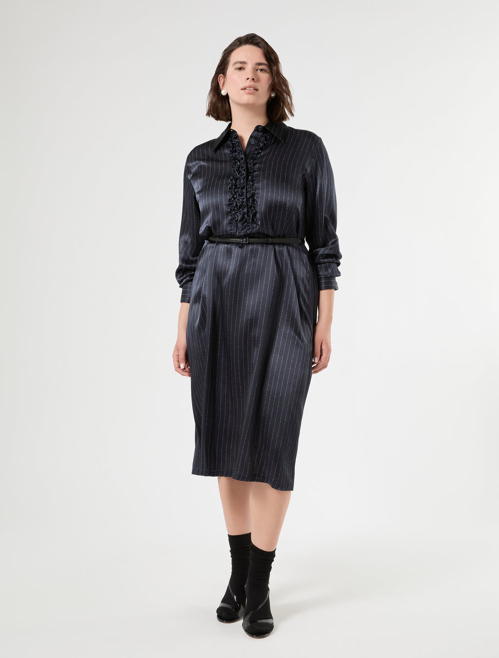 Marina Rinaldi silk satin dress for woman
