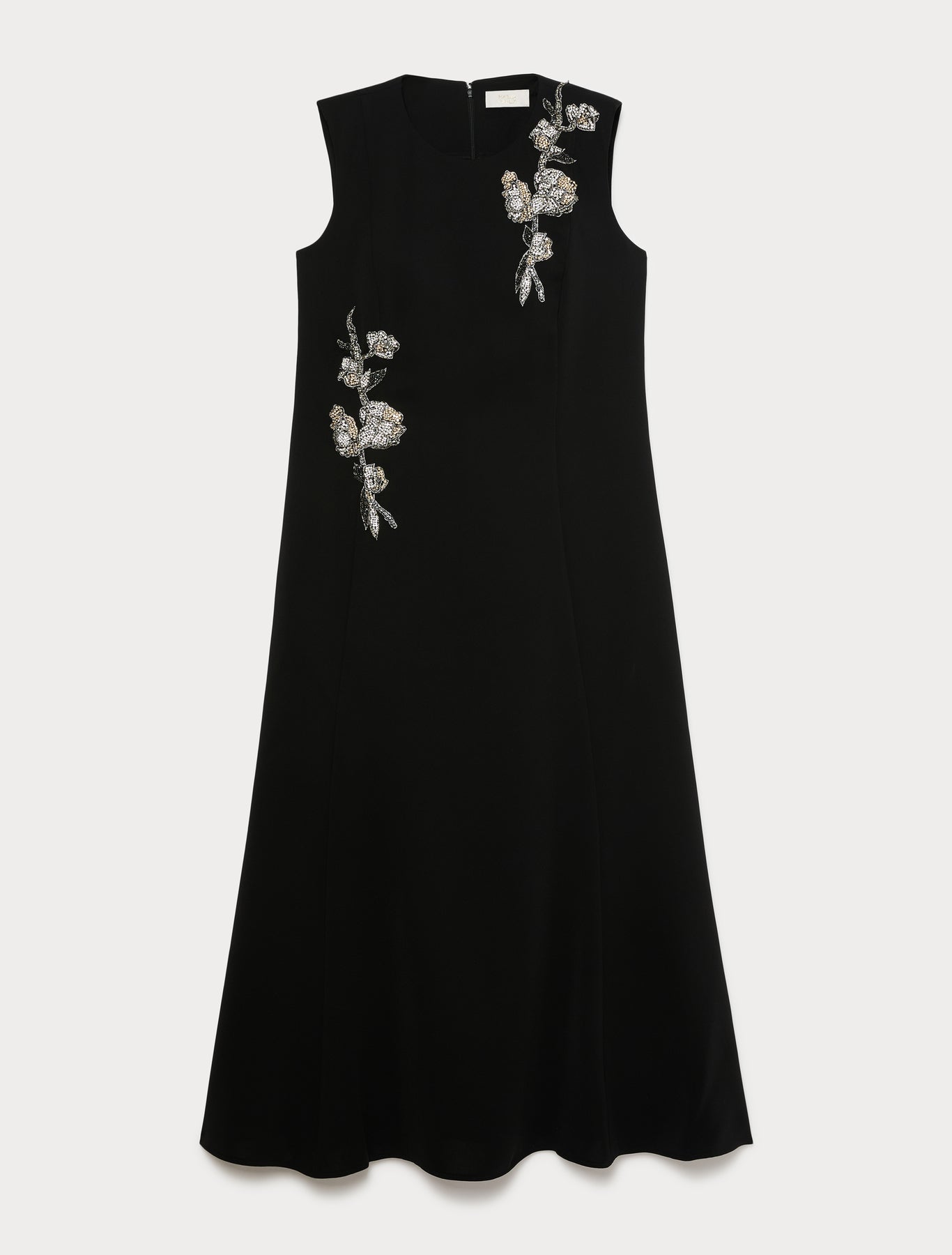 Marina Rinaldi embroidered cady dress for woman