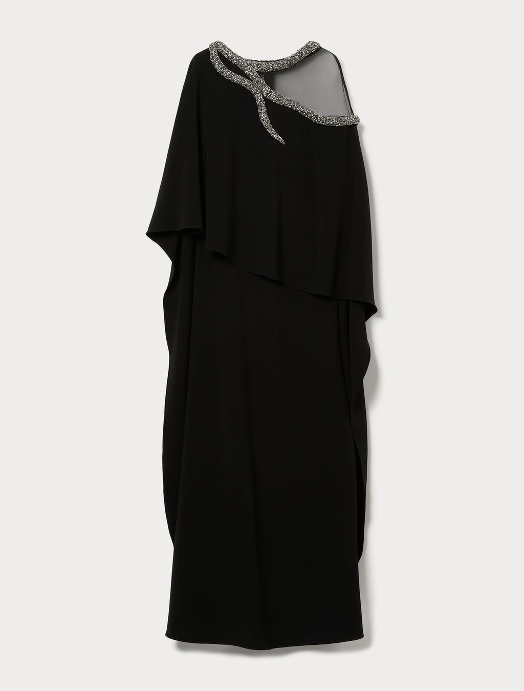 Marina Rinaldi long cady dress with embroidery for woman
