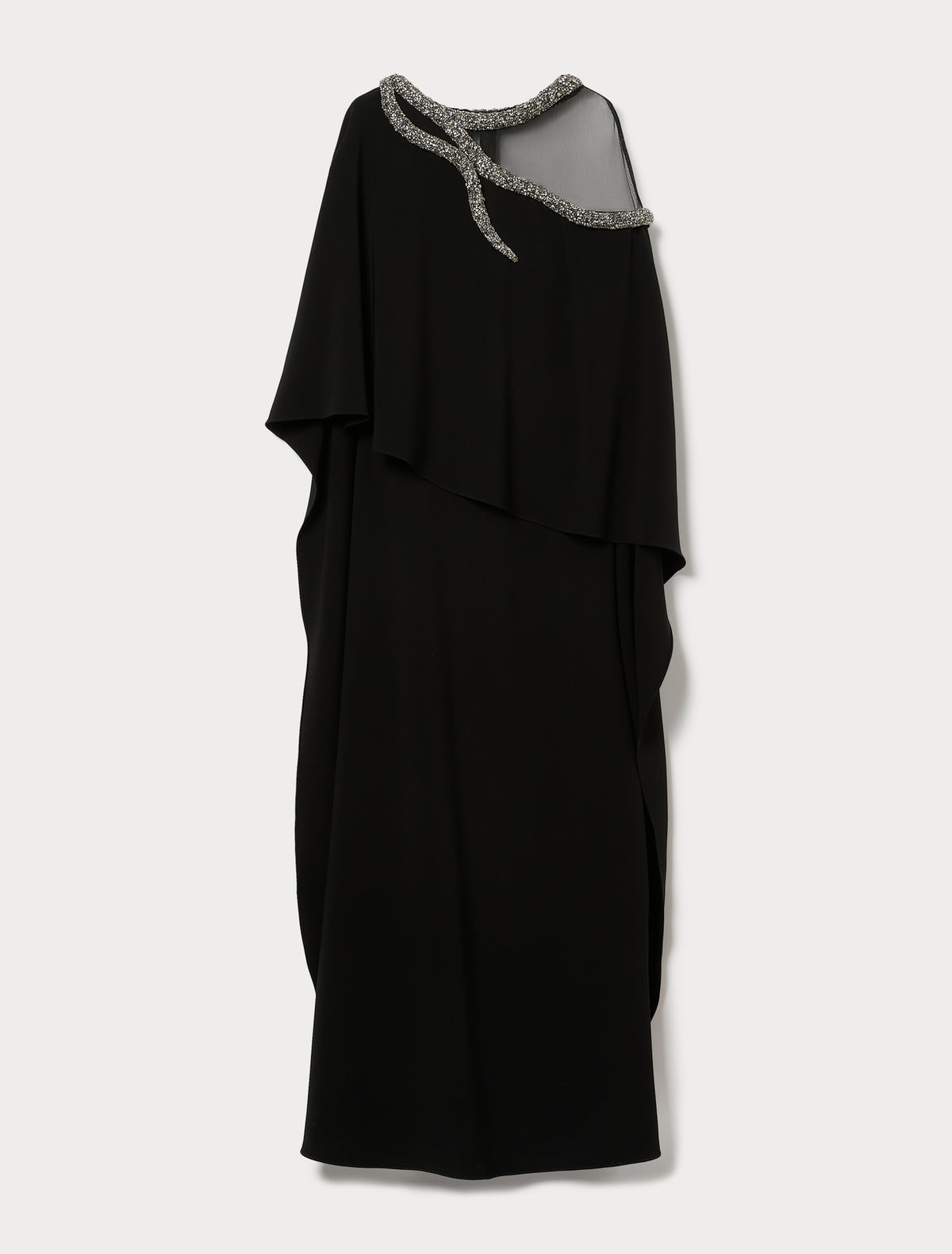 Marina Rinaldi long cady dress with embroidery for woman
