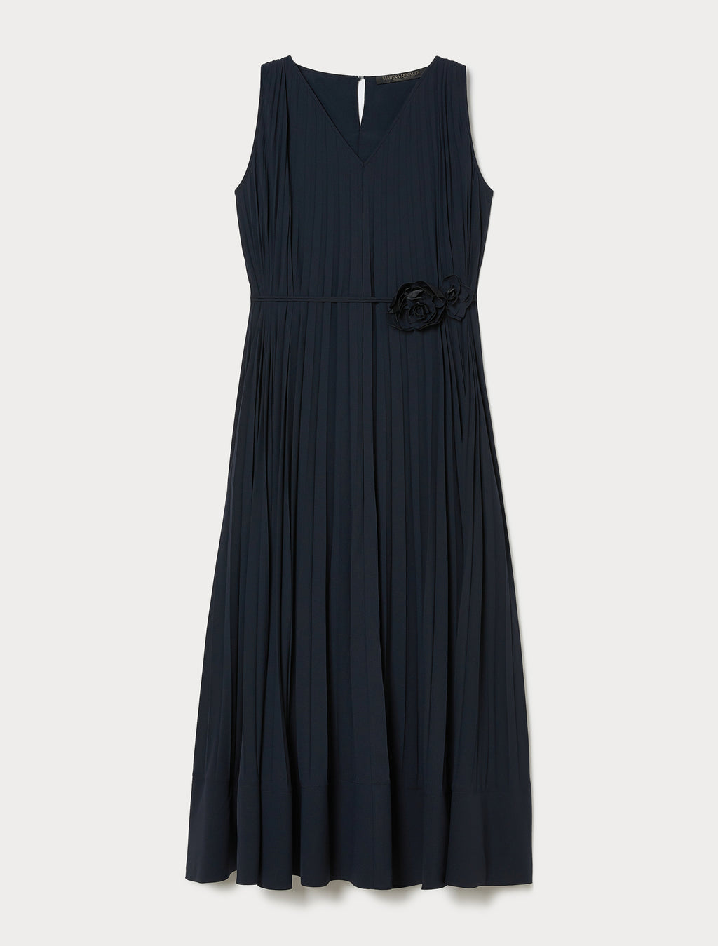 Pleated crêpe dress