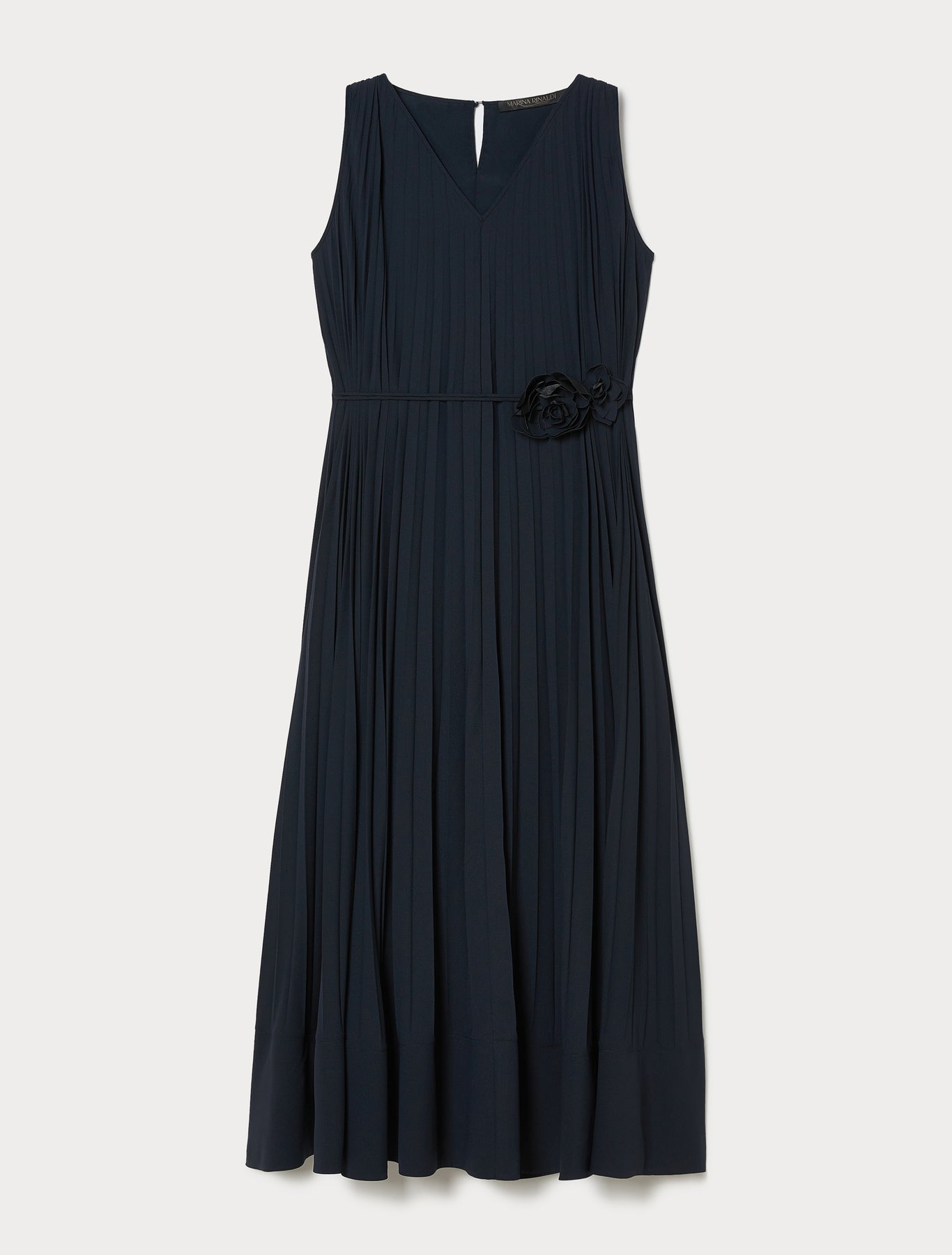 Pleated crêpe dress