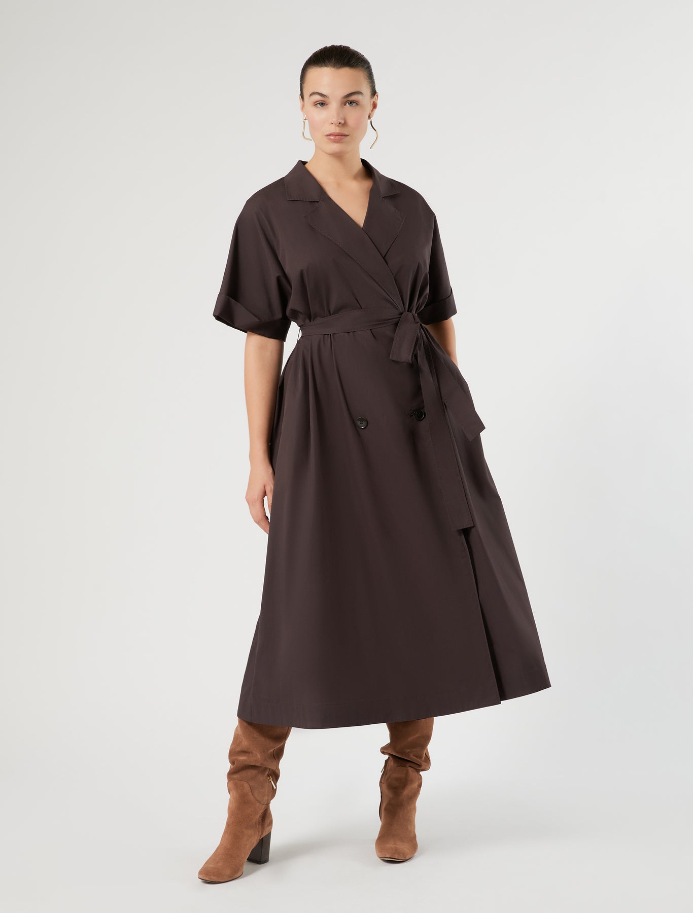 Marina Rinaldi cotton poplin dress for woman