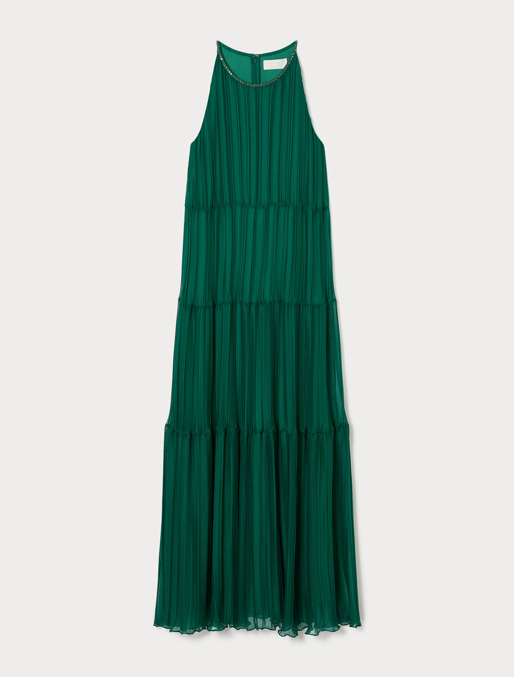 Marina Rinaldi long pleated georgette dress for woman